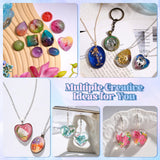 LET'S RESIN Cabochon Gems Resin Molds, 36 Cavities Thicker&Shiny UV Resin Molds Jewelry with 16 pcs Pendant Trays, Epoxy Molds for Beginner, jewelry making kits for Pendant,Earrings,Necklace,Keychains LET'S RESIN