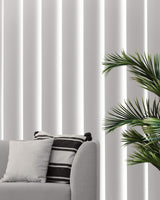 CHICOLOGY Vertical Blinds , Door Blinds & Shades , Blackout Window Shade , Vertical Blinds for Doors , Sliding Blinds Oxford White (Vinyl) 78"W X 84"H CHICOLOGY