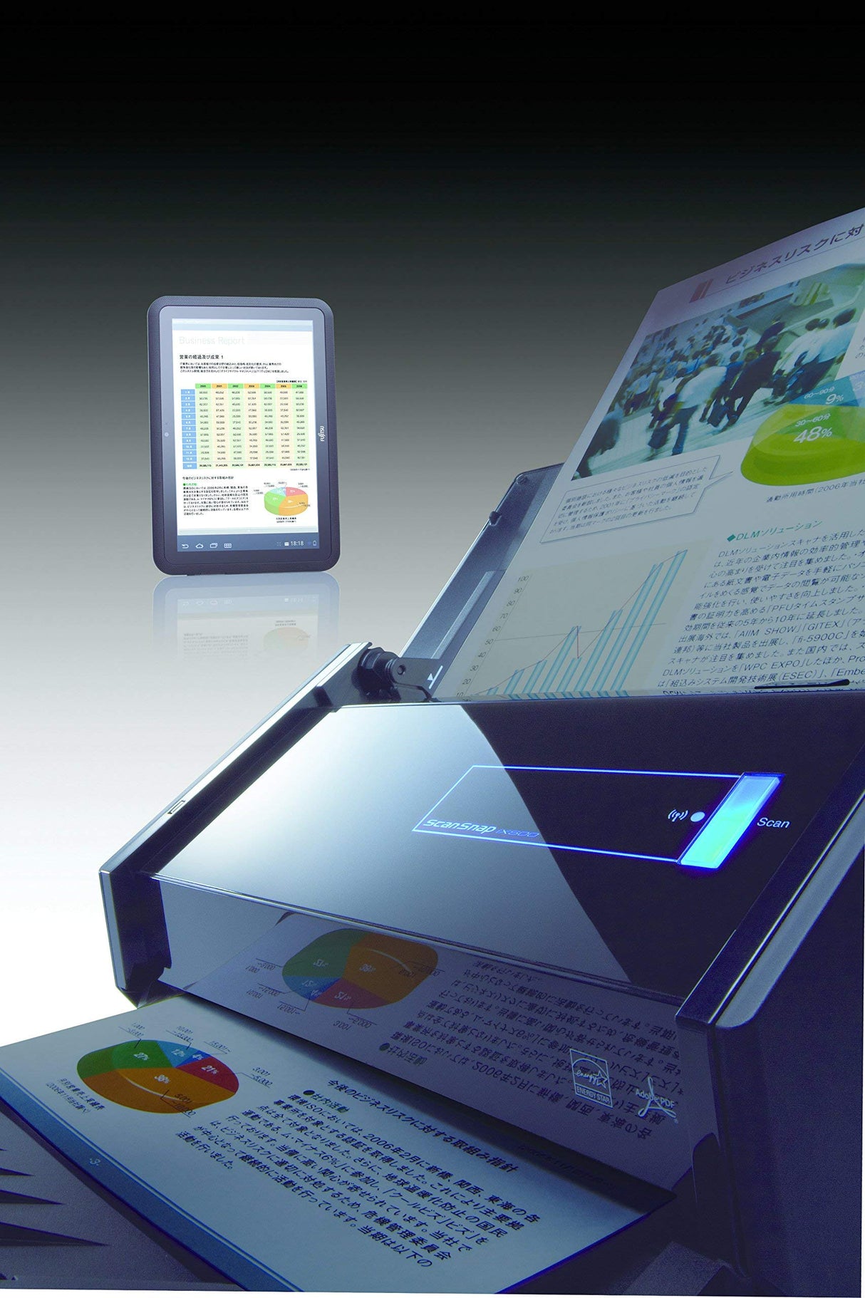 Fujitsu PA03656-B005 Image Scanner ScanSnap iX500 (Renewed) Fujitsu