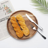Acacia Wood Round Serving Tray - Versatile Kitchen and Decor Platter YANGQIHOME