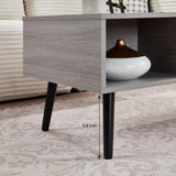 Furrnook 39" Lift Top Coffee Table with Hidden Compartment & Storage Shelf, Multifunctional Desk for Living Room, Home Office, Ergonomic Lift, Ample Storage for Gadgets & Essentials (Gray) Furrnook