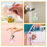 YHNTGB 20 set Sublimation Keychain Blanks Bulk MDF Board Heat Transfer Keychains Double Sided Key Chains with Key Ring DIY for Valentines Day Ornaments Graduation Day Present Craft Making YHNTGB