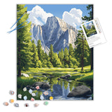 ARNLRDYA Yosemite Paint by Numbers for Adult, National Park Mountains Paint by Number Kits, Forest River Nature Scenery DIY Acrylic Painting on Canvas for Gift Home Wall Decor(16×20inches, No Frame) ARNLRDYA