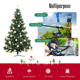 Cosy Family 7.5 ft Christmas Tree Storage Bag - Durable Heavy Duty Extra Large Artificial Xmas Holiday Tree Bag with Reinforced Handles and Dual Zippers Wide Opening - Red Cosy Family