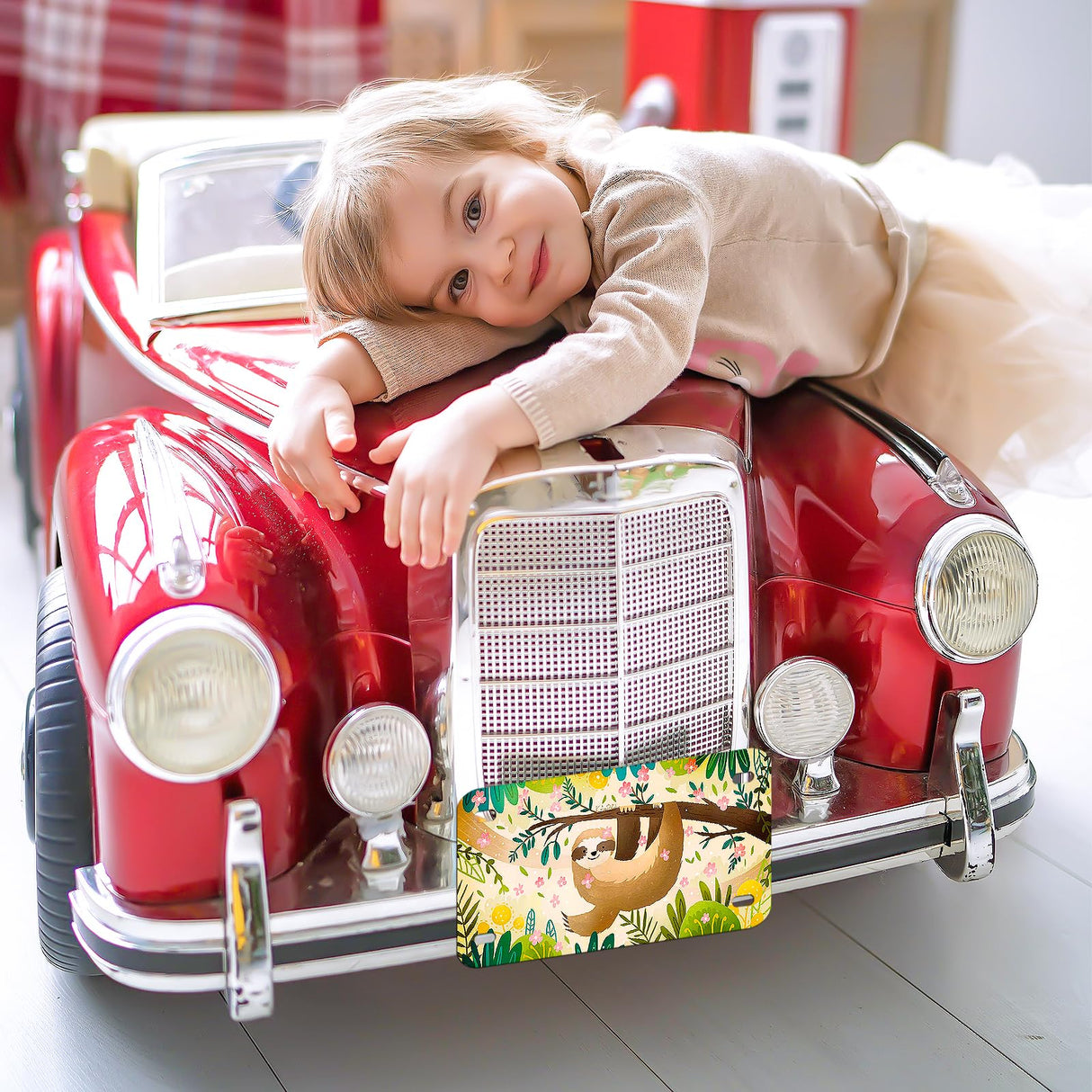 6"x3"10 Pcs Sublimation License Plate Blanks, Metal Aluminum Mini Heat Thermal Transfer Sheet DIY Picture, Custom License Plate Tag for Kids Toy Car, Bike (White) HYHOSHI