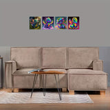 4 Pack Cute Dragon DIY Diamond Painting Kits for Adults,5D Full Round Diamond Mosaic Emboridery,Fantasy Animal Diamond Art Kits,Diamond dots,Home Decor Wall Art,11.81X11.81 inch KUFWKEY