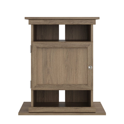 Ollie & Hutch Flipper 10/20 Gallon Aquarium Stand, Rustic Oak