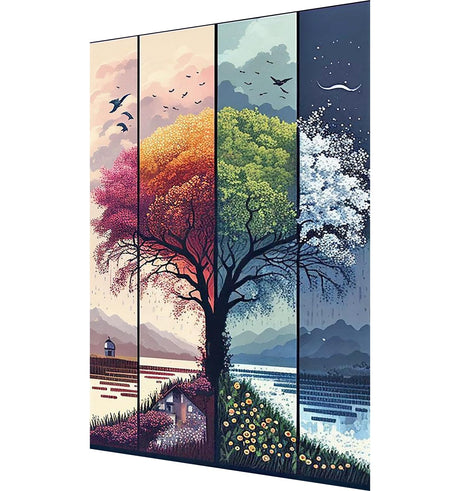hyzsj 5D Tree of Life Diamond Art Painting,Large Diamond Painting Kits for Adults,DIY Full Drill Crystal Rhinestone Arts,Gem Art Painting with Diamond Home Wall Decor hyzsj
