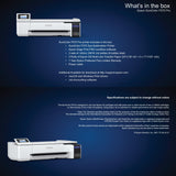 Epson Surecolor F570 Pro 24" Desktop Sublimation Printer, Includes Two Full Ink Sets, User Guide, Sublimation Paper, & Free Remote Install SCF570PE (Printer & Inks) Johnson Plastics Plus