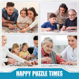 Bokon 2000 Pieces Jigsaw Puzzle Board 45.7 x 30.7 Inch Foldable Felt Puzzle Mats with 6 Portable Puzzle Sorting Trays Holder Organizer Puzzle Keeper Puzzle Accessories for Adults Bokon