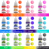 Bath Bomb Mold Set with Soap Colorant, Shrink Wrap Bags - Skin Safe Food Grade Soap Dye for Bath Bomb Making Supplies Kit - Liquid Bath Bomb Dye for CP M&P Soap Coloring, Crafts - with Instructions DecorRom