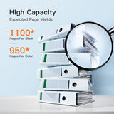 E-Z Ink Remanufactured Ink Cartridge Replacement for Epson 702XL Combo Pack T702XL 702 T702 to use with Workforce Pro WF-3720 WF-3730 WF-3733 Printer (1 Black, 1 Cyan, 1 Magenta, 1 Yellow, 4 Pack) E-Z Ink