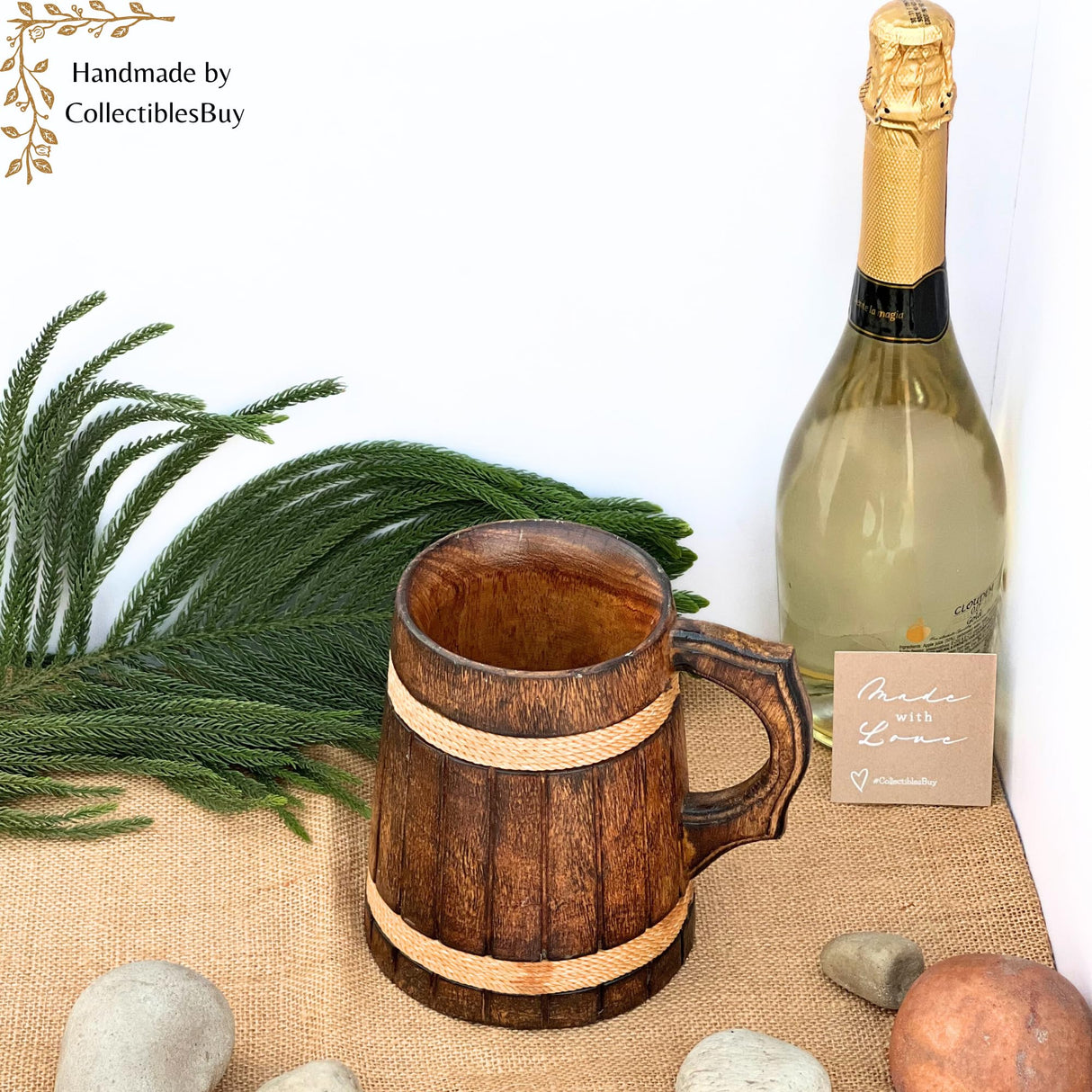 collectiblesBuy Ancient Rustic Wooden Beer Mug Medieval Inspired Souvenir Wood Tankard Groomsmen Beverage Stein collectiblesBuy