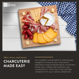 John Boos Boos Block B Series Square Wood Cutting Board with Feet, 1.5-Inch Thickness, 12" x 12" x 1 1/2", Maple John Boos