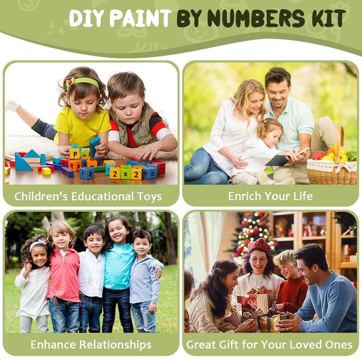 Pangoo Art Paint by Numbers Kit for Adults, Flower Turtle Paint by Numbers, Cute Animal Adults Paint by Number Kits, 16" X20" Paint by Number Canvas for Home Wall Art Decor Pangoo Art