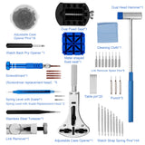 XOOL Watch Repair Kit - 210 Pcs, Battery Replacement & Case Opener Tools, Link Pin Tool Set with Carrying Case & Manual XOOL