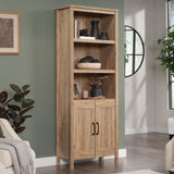 Sauder Select Bookcase with Doors, Khaki Pine Finish Sauder