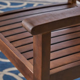 Christopher Knight Home Odin Outdoor 7-Piece Acacia Wood Dining Set, Dark Brown Christopher Knight Home