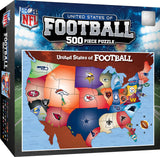 MasterPieces Sports Puzzle - All Teams 500 Piece Jigsaw Puzzle for Adults - NFL League Map Puzzle - 24"x18" Masterpieces