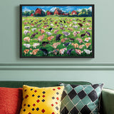 ALL4JIG Dog Pooping Fun Jigsaw Puzzles for Adults and Kids, 1000 Pieces, Christmas Secret Santa Gift, White Elephant Gifts for Dog Lovers, Number Partitioned for Easy Solving ALL4JIG