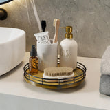 HGF Farmhouse 10" Lazy Susan Turntable Organizer for Table Top, Round Wooden Lazy Susan for Cabinet Kitchen Decor Centerpieces Coffee Table, Storage Condiments Spices, Bathroom Vanity Tray for Soap HGF