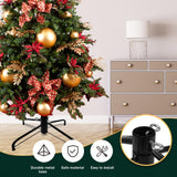 DIDOSJME Metal Chritstmas Tree Stand, 16.3 Inch Christmas Tree Stand for 3 to 7ft Christmas Trees,fits 0.5-1.35 inch Pole,Folding Christmas Tree Stand DIDOSJME