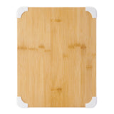 Farberware Nonslip Bamboo Cutting Board with Juice Groove, 11x14 Inch, White Farberware