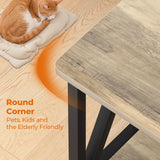 SOROGRA Coffee Table for Living Room with Round Corners, 2 Tier Modern Farmhouse Center Tables with Storage Shelf, 39 Inch Small Table for Sofa Home Office, Grey Wash SOROGRA