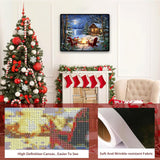 xackcme Lake Diamond Painting Kits for Adults, Winter Scenery Diamond Art Kits for Adults, Round 5D Snow Landscape Gem Art Kit for Adult DIY Crafts Kit Gift Sweet Home Wall Decor Gifts (16x12 inch) xackcme