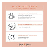 South Shore Vito Collection 5-Drawer Dresser, Black with Matte Nickel Handles, Pure Black South Shore