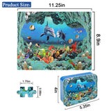 LELEMON 100 Pieces Underwater World Jigsaw Puzzles for Kids Ages 4-8 4-6 5-8 8-10 Year Old Ocean Dolphins Fishes Jigsaw Puzzle for Children Learning Educational Puzzles Toys for Boys Girls LELEMON
