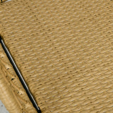 Outsunny 5 Piece PE Rattan Outdoor Furniture Set with Cushioned Chairs & Loveseat Sofa, Patio Sectional Furniture Set, Conversation Sofa Set with Stackable Coffee Tables, Cream White Outsunny