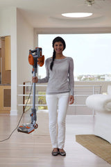 Shark Rocket HV302 Ultra-Light Corded Bagless Vacuum for Carpet and Hard Floor Cleaning with Swivel Steering, Orange (Renewed) Shark