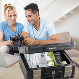 Honeywell Safes & Door Locks LHLP1103G 30 Minute Fire Safe Waterproof Safe Box Chest with Carry Handle, Medium, 1103, Black, 7.3 litre Honeywell Safes & Door Locks