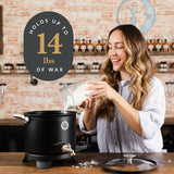 Craft & Venture Wax Melter for Candle Making - Candle Wax Melting Pot Holds 7qts (14lbs) of Wax – Soap Melter for soap Making Supplies - Easy Pour Candle Maker for Candle Making Supplies Craft & Venture