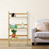 Casual Home 3-Shelf Folding Student Bookcase (20.75" Wide)-Natural Casual Home
