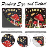 Sitsink Mystic Mushroom Diamond Art Bookmarks - 6 Pcs Corner Book Marks Diamond Painting Bookmarks Kit for Adults, Boho Moth Moon Phase Gem Art Rhinestone Craft Kit for Women Sitsink