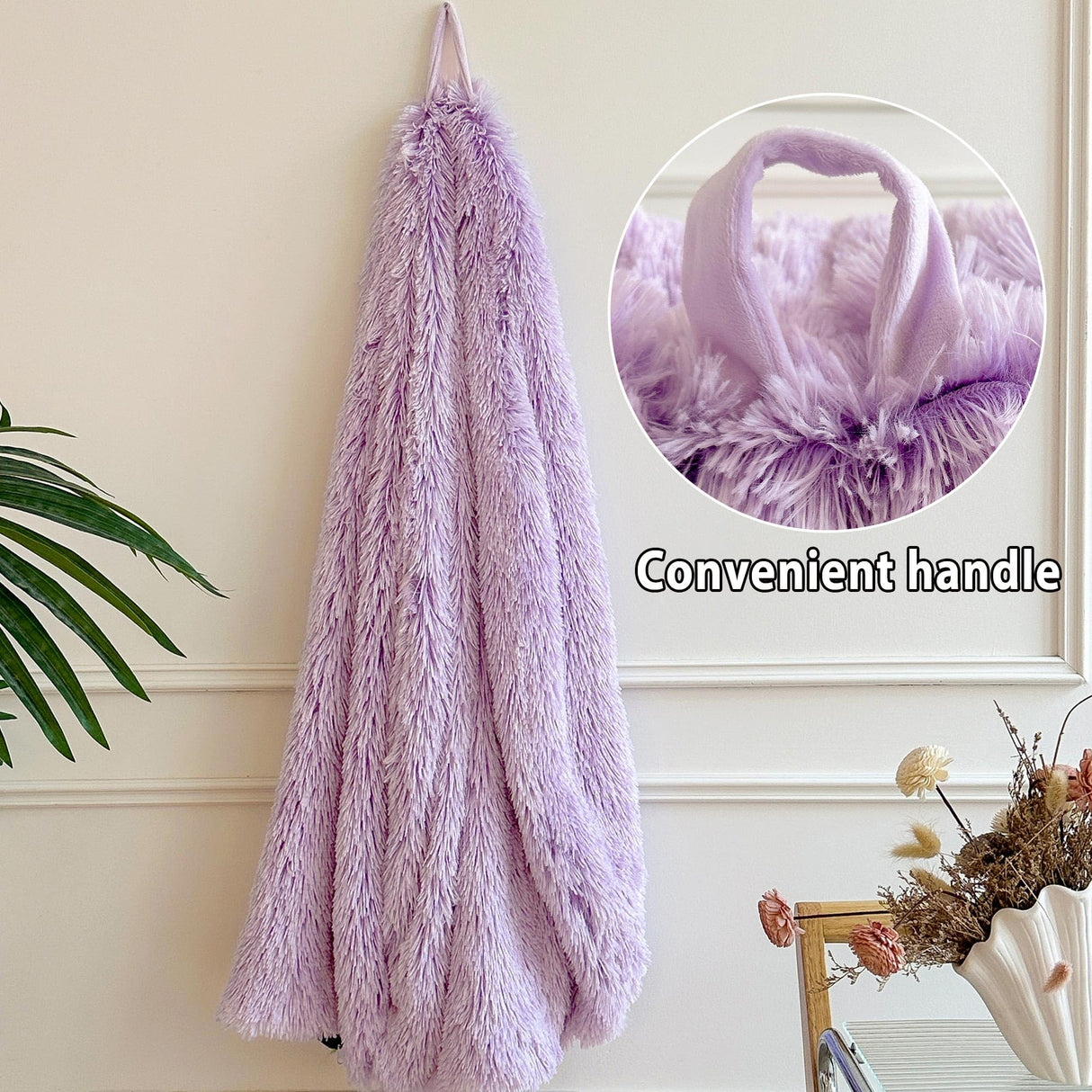 LIFEREVO Fluffy Faux Fur Bean Bag Chair Cover (No Filler), Ultra-Soft Light Purple Stuffed Animal Storage Bean Bag Cover, Anti-Slip Fuzzy Gaming Bean Bag Cover for for Kids Adults (Ombre Lavender) LIFEREVO