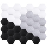Hexagon Adhesive Acoustic Panels, 12 x 10 x 0.4 Inches Soundproof Sound Dampening Wall Sound Absorbing Panel for Recording Studio, Office, Home Studio (36 Pcs) Remagr