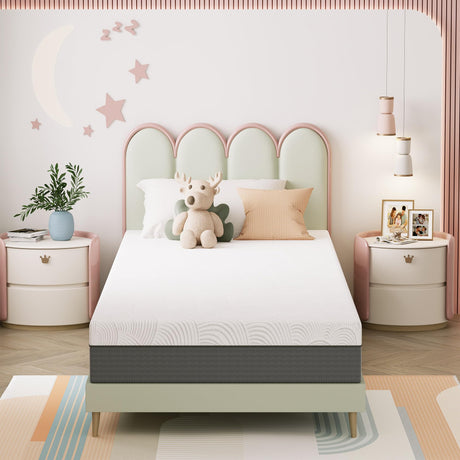 12 Inch Twin XL Mattress, Memory Foam Mattress for Cool Sleep & Pressure Relief, Medium Firm Support, Removable Cover, No Fiberglass JOYRIDE SLEEP