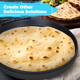 Courant Pizza Maker 12 inch Pizzas Machine, Newly improved Cool-touch Handle Non-Stick plates Pizza oven & Calzone Maker, Electric Countertop Oven for Home or School, 12” Indoor Grill/Griddle, Black Courant