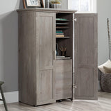 Sauder Miscellaneous Storage Craft & Sewing Armoire, L: 35.112" x W: 21.81" x H: 61.58", Mystic Oak Sauder