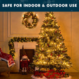 Joiedomi Clear Christmas Lights Outdoor, 100 Count 21.5FT Christmas Tree Lights Indoor, Warm White String Lights, Green Wire Xmas Lights Decorations for Holiday Event Wedding Party Decor Joiedomi