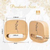 Juexica 5 Pcs Embroidery Hoop Display 3 x 2.76 Inches Embroidery Hoop Holder Wooden Base Hidden Screw Design DIY for Cross Stitch Accessories Decor Juexica