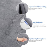 Baby Play Mat for Floor,1.3" Thick Memory Foam Tummy Time Mat,Soft Coral Velvet Nursery Rug,Large Non Slip Crawling Mat for Toddlers,Infants,Kids,Yoga Mat,Tatami Mat for Living Room(Dark Gray) Huloo Sleep