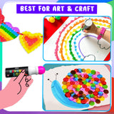 Chalkola 6 Washable Dot Markers for Toddlers 1-3 | Non Toxic Bingo Daubers for Toddlers 2-4 | Preschool, Kindergarten Paint Stamp Markers Set - Dot Art and Crafts Supplies for Kids Chalkola