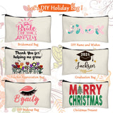 Legigo 10 Pack Blank DIY Craft Case Blank Makeup Bags- Beige Canvas Pencil Pouch Bulk Cosmetic Bag Multi-Purpose Travel Toiletry Zipper Bags (8.3 × 5 Inch) Legigo