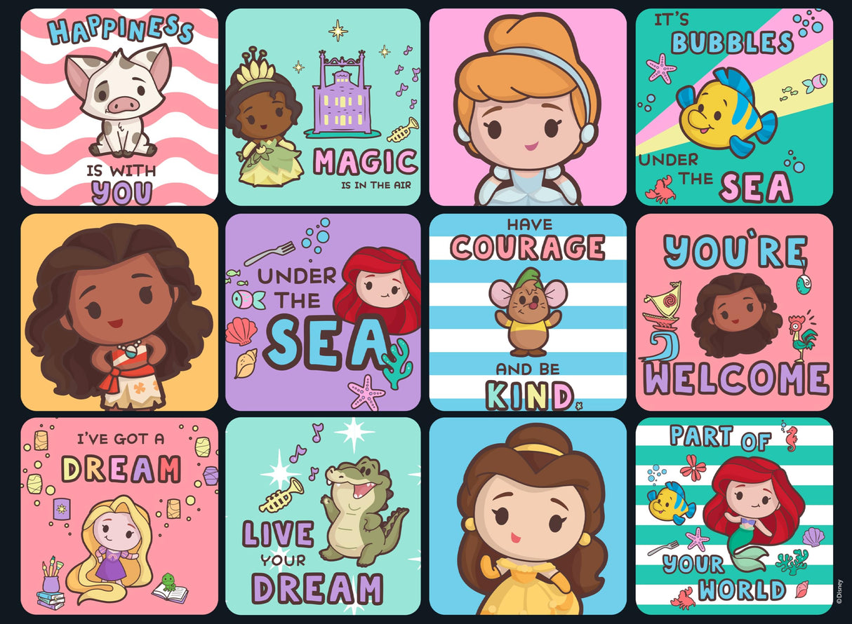 Ceaco - Disney - Princess Collage - Glitter Puzzle - 100 Piece Jigsaw Puzzle Ceaco