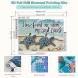 CEOVR Diamond Painting Kits, Sea Turtle Diamond Art Dots for Adults Beginners, 5D Full Drill DIY Crystal Gem Art, Adult Crafts Kits Arts and Crafts, Wall Decor for Home Office 12x16inch CEOVR
