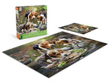 Ceaco - Tom Wood - Baby Beagle Brothers - 300 Oversized Piece Jigsaw Puzzle Ceaco